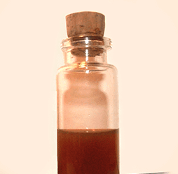 A bottle of ink.